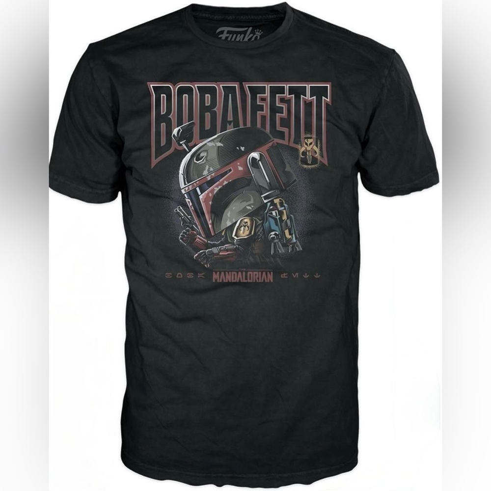Funko Black Boba Fett Mandalorian T-Shirt